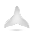 925 Sterling Silver Basic Whale Tale Charm - CHARM0012