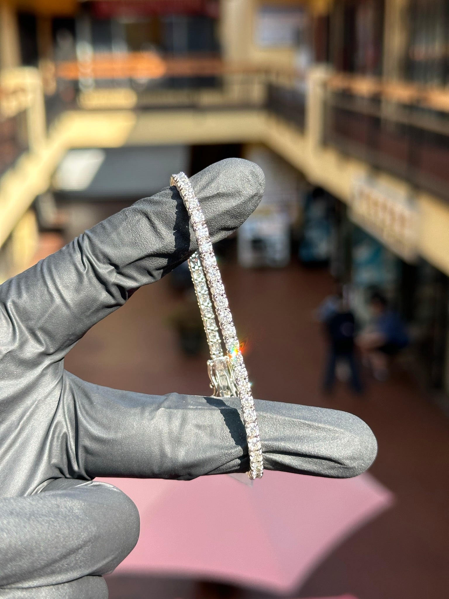 .10 Pointer Diamond Tennis Bracelet