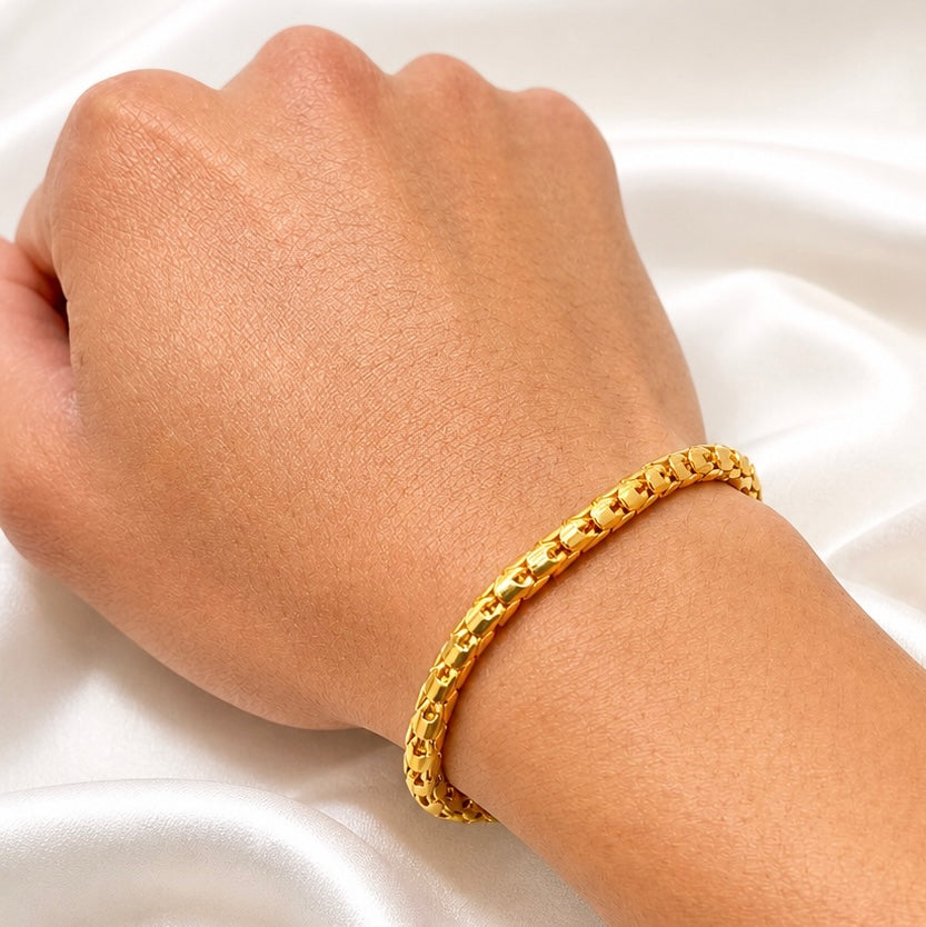 4.6MM Solid Dragon Scale Bracelet — detail 4