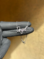 Diamond Nameplate with Chain Attached