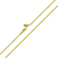 Gold Plated 925 Sterling Silver Roc Slider Adjustable Necklace - DIN00011GP