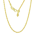 Silver 925 Gold Plated Adjustable Rope Slider Chain - DIN00029GP