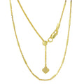Silver 925 Gold Plated Adjustable Bar Slider Chain - DIN00030GP
