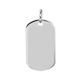 Silver 925 Plain Dogtag 40mm x 23mm - DOGTAG9