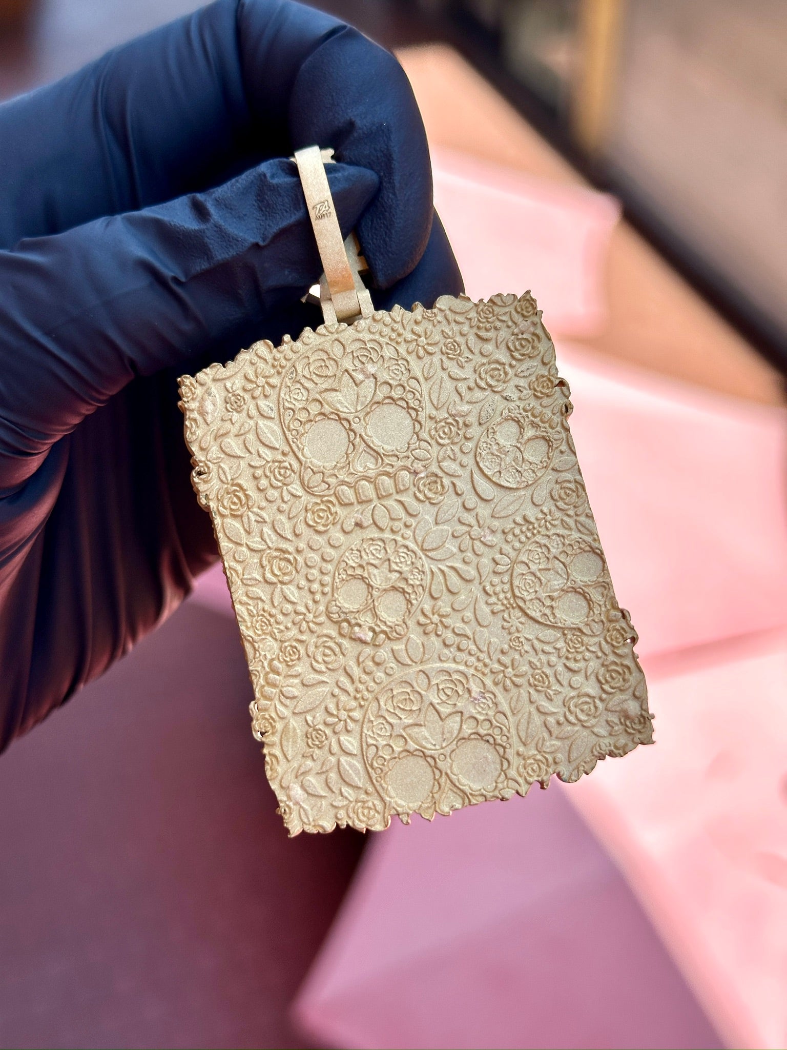 Santa Muerte and Owl Pendant