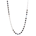 Rhodium Plated 925 Sterling Silver Flat Circle Necklace - ECN00024RH