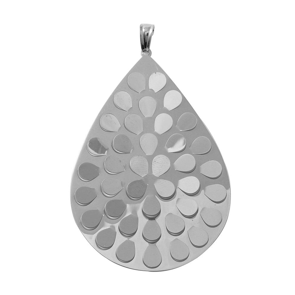 Silver 925 Plated Flat Drop Necklace - ECP00002 | ECP00005