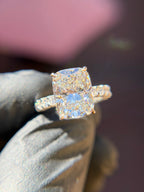 U-Shaped Eternity Engagement Ring