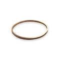 Rose Gold Plated 925 Sterling Silver Clear CZ 2.8mm Bangle Bracelet - SPB00020RGP