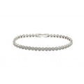 Silver 925 Rhodium Plated 4mm Multiple Circle Clear Tennis Micro Pave CZ Bracelet - GMB00007