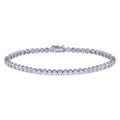 925 Sterling Silver Clear CZ Bubble Tennis Bracelet -GMB00014