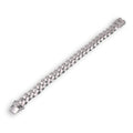 Rhodium Plated 925 Sterling Silver Miami Cuban Hollow Link Bracelet 10mm - GMB00083