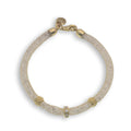 Rhodium Plated Italian CZ Mesh With CZ Accent Bracelet- GTB00012