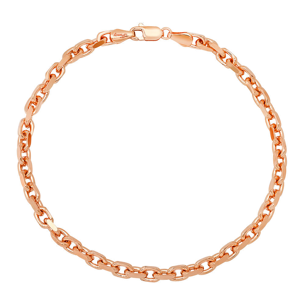 4MM Solid Heavy Link Bracelet — detail 3