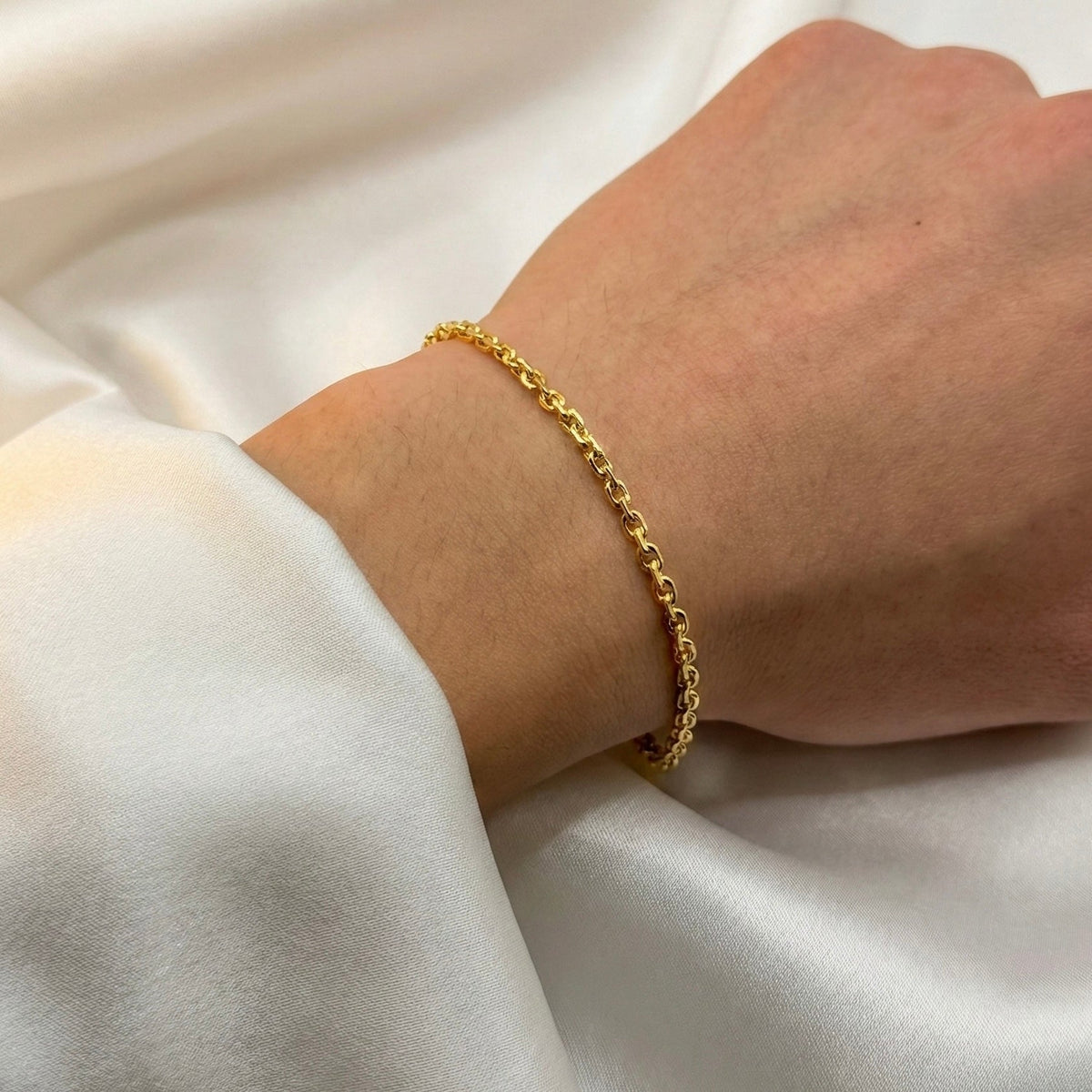 2MM Solid Anchor Link Bracelet — detail 5