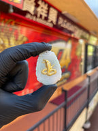 Natural Jade with 24K Zodiac Animal Inlay Pendants — detail 8