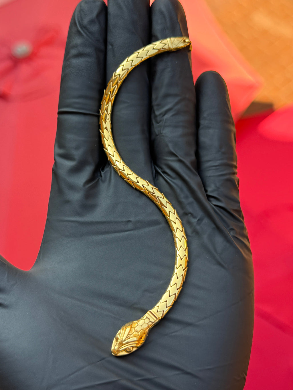 4.8MM Solid Snake Biting Tail Bracelet — detail 5