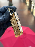 3D Monkey King (Sun Wukong) Riding a Dragon and Customizable Bail Rectangular Pendant