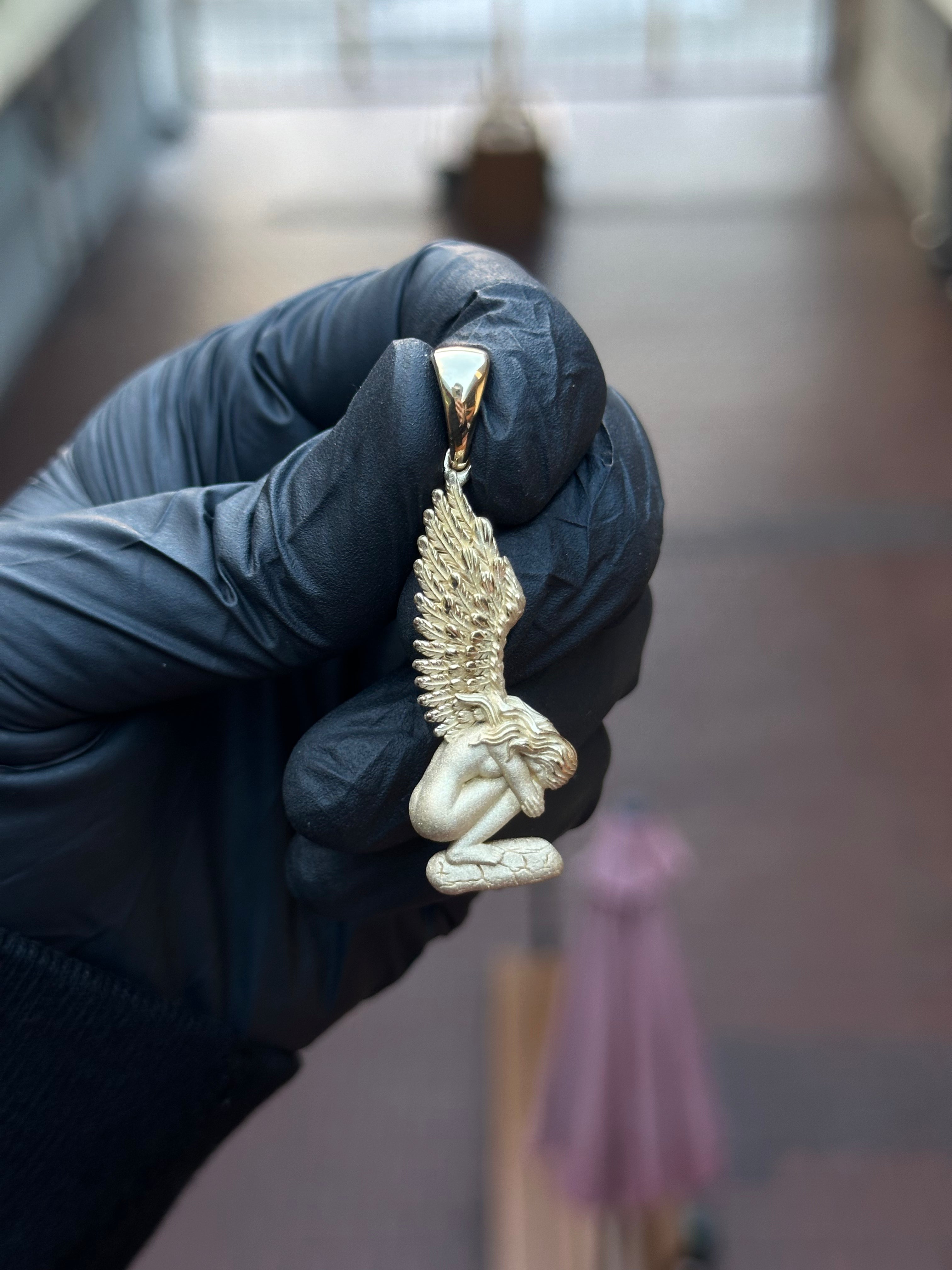 Crying Angel Pendant