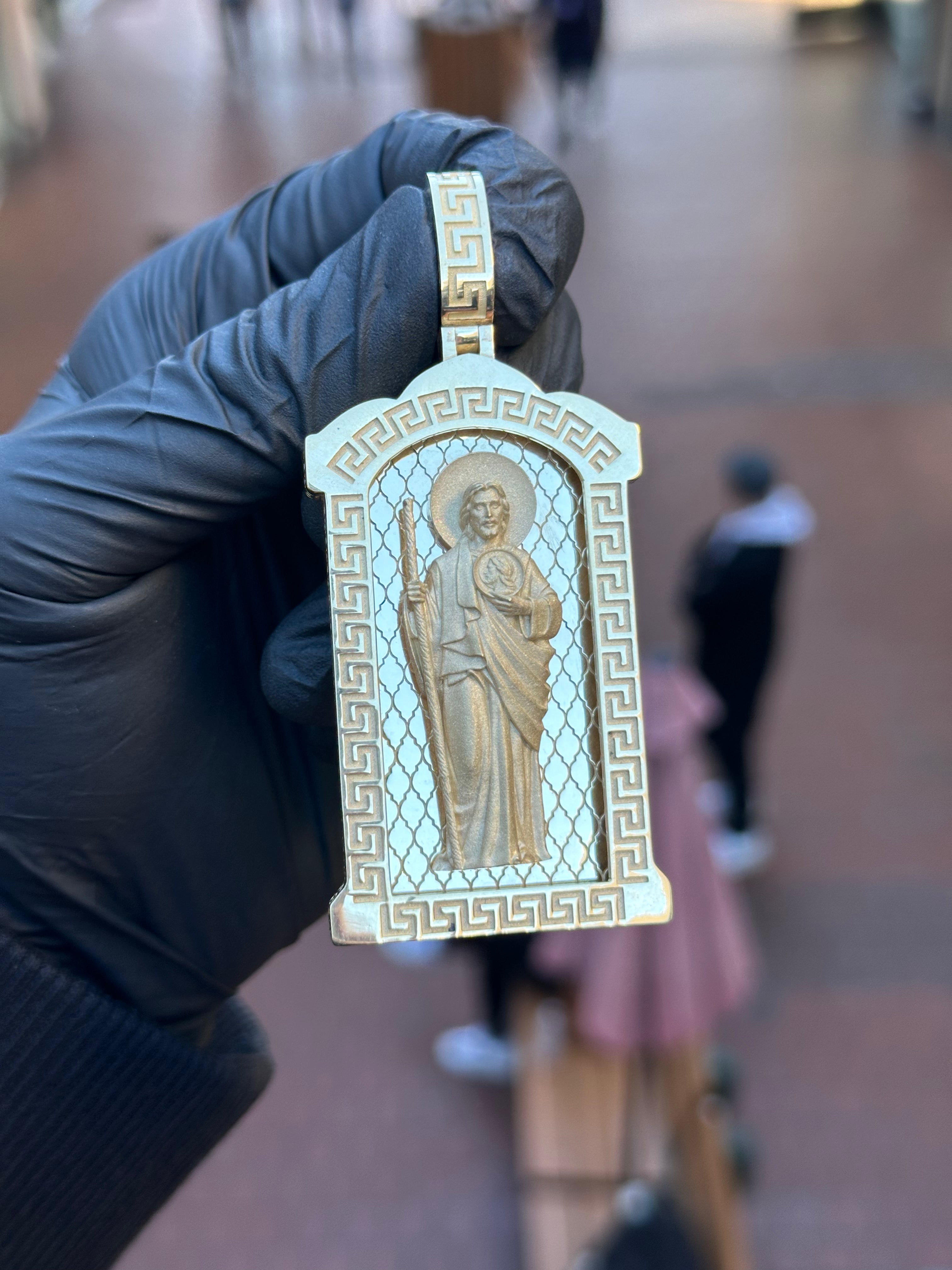 Saint Jude in Arch Frame Pendant