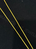 24K Yellow Gold Baht Chain - 21 inches, 1.7mm, 18.53g