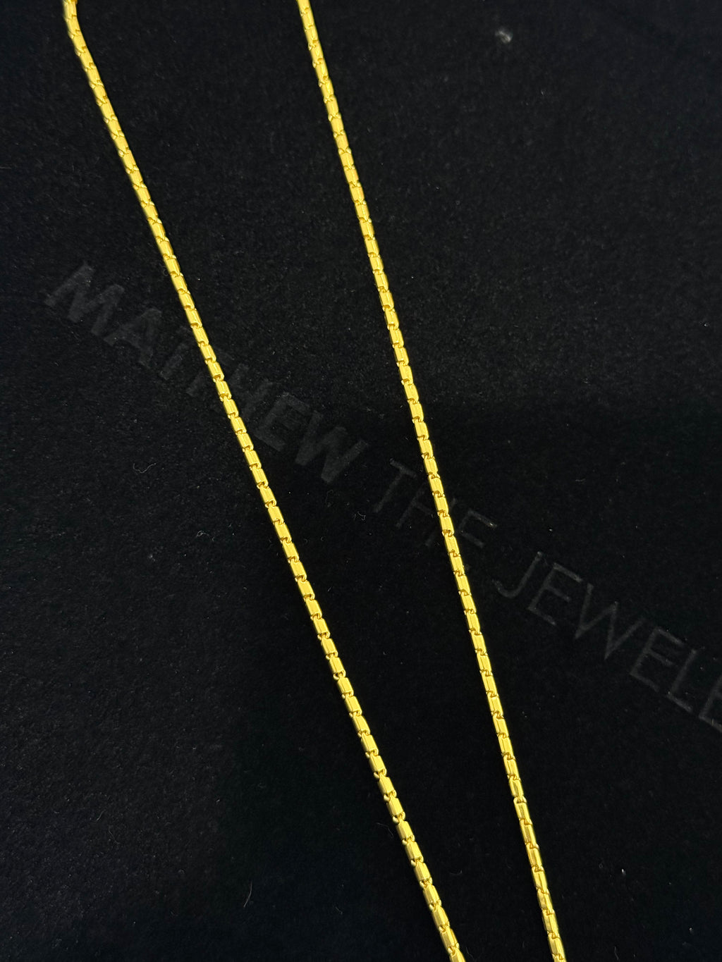 24K Yellow Gold Barrel Chain - 18 inches, 2mm, 15.57g