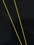 24K Yellow Gold Barrel Chain - 18 inches, 2mm, 15.57g