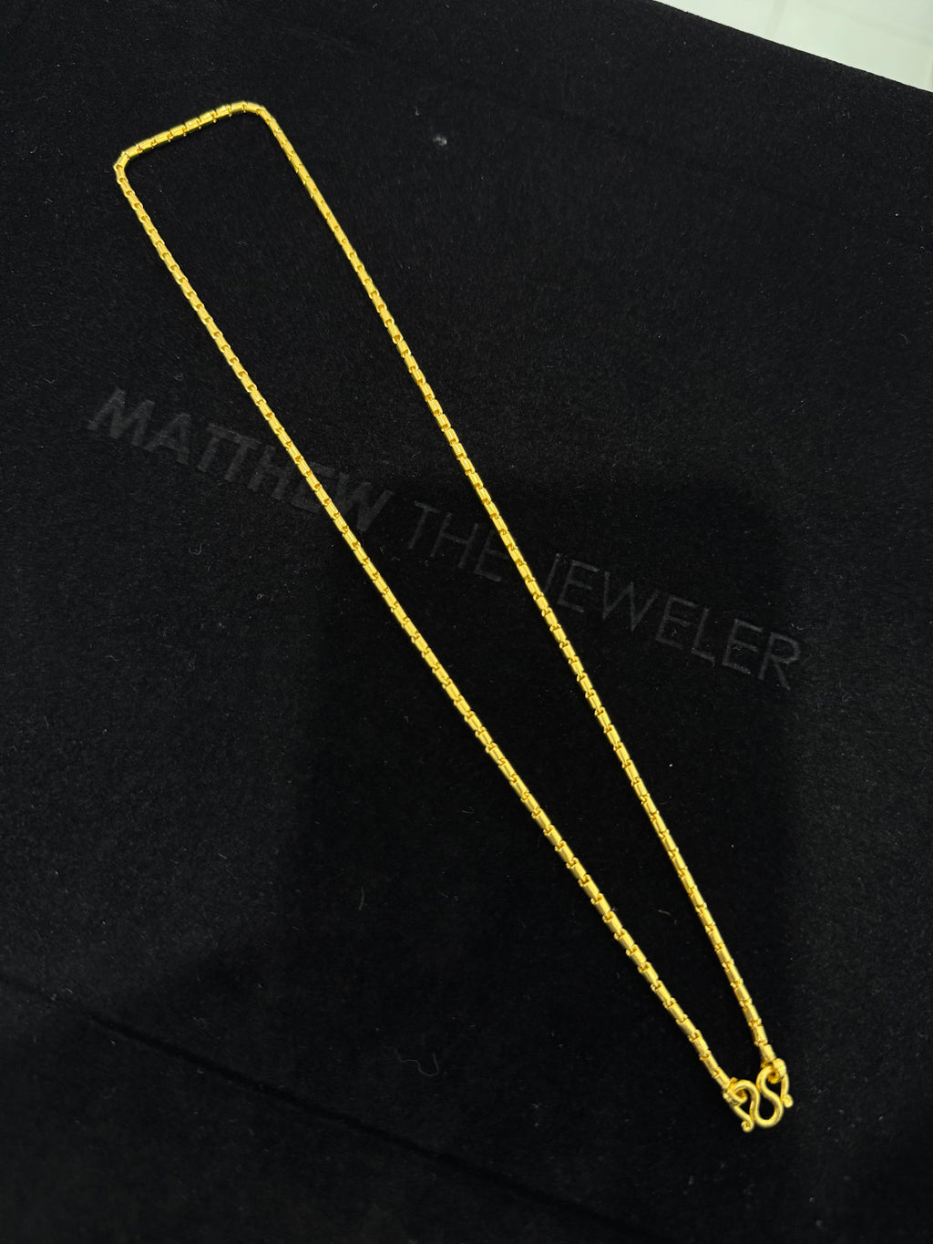 24K Yellow Gold Barrel Chain - 18 inches, 1.88mm, 15.96g