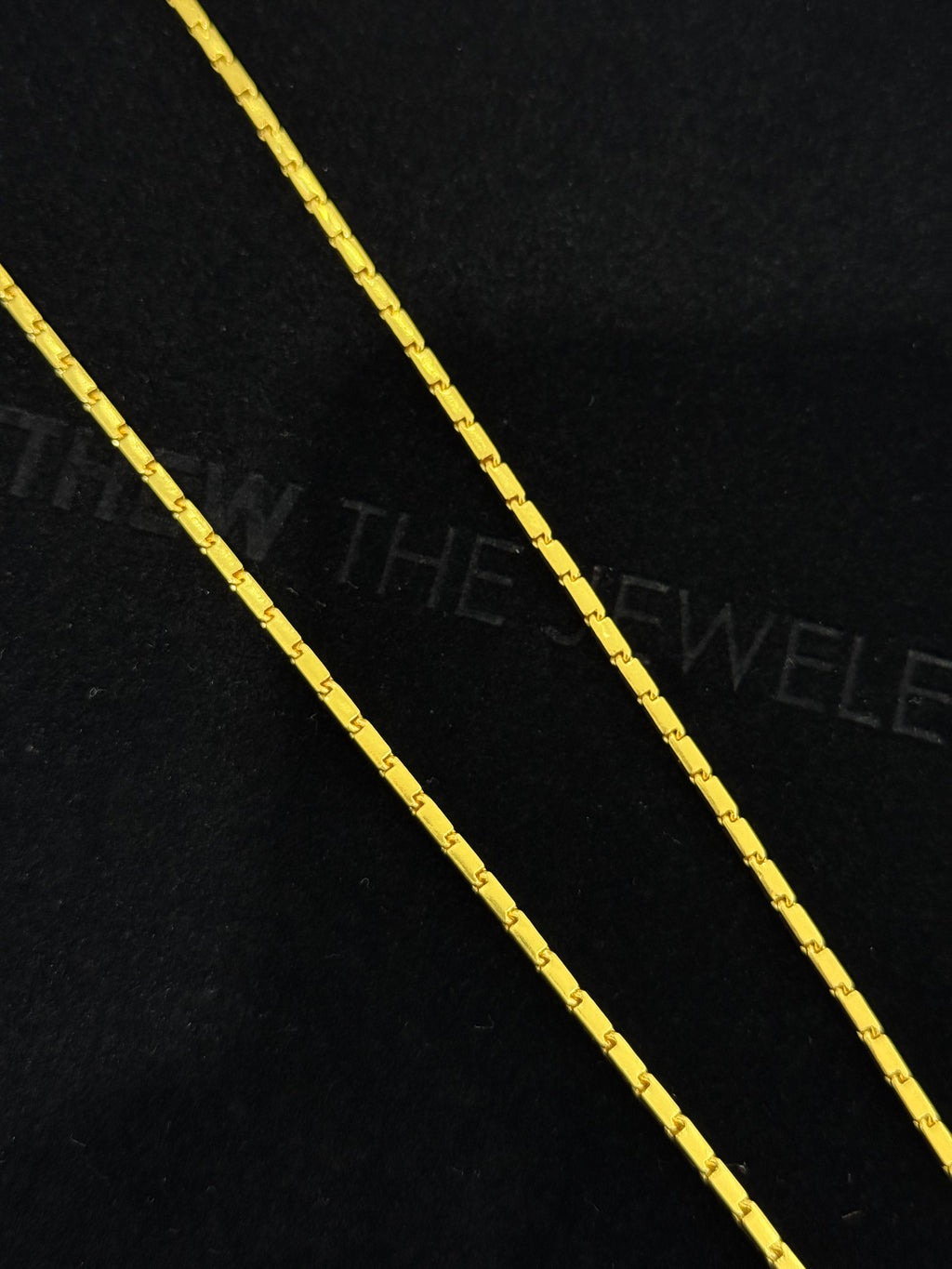 24K Yellow Gold Baht Chain - 24 inches, 2.2mm, 31.51g