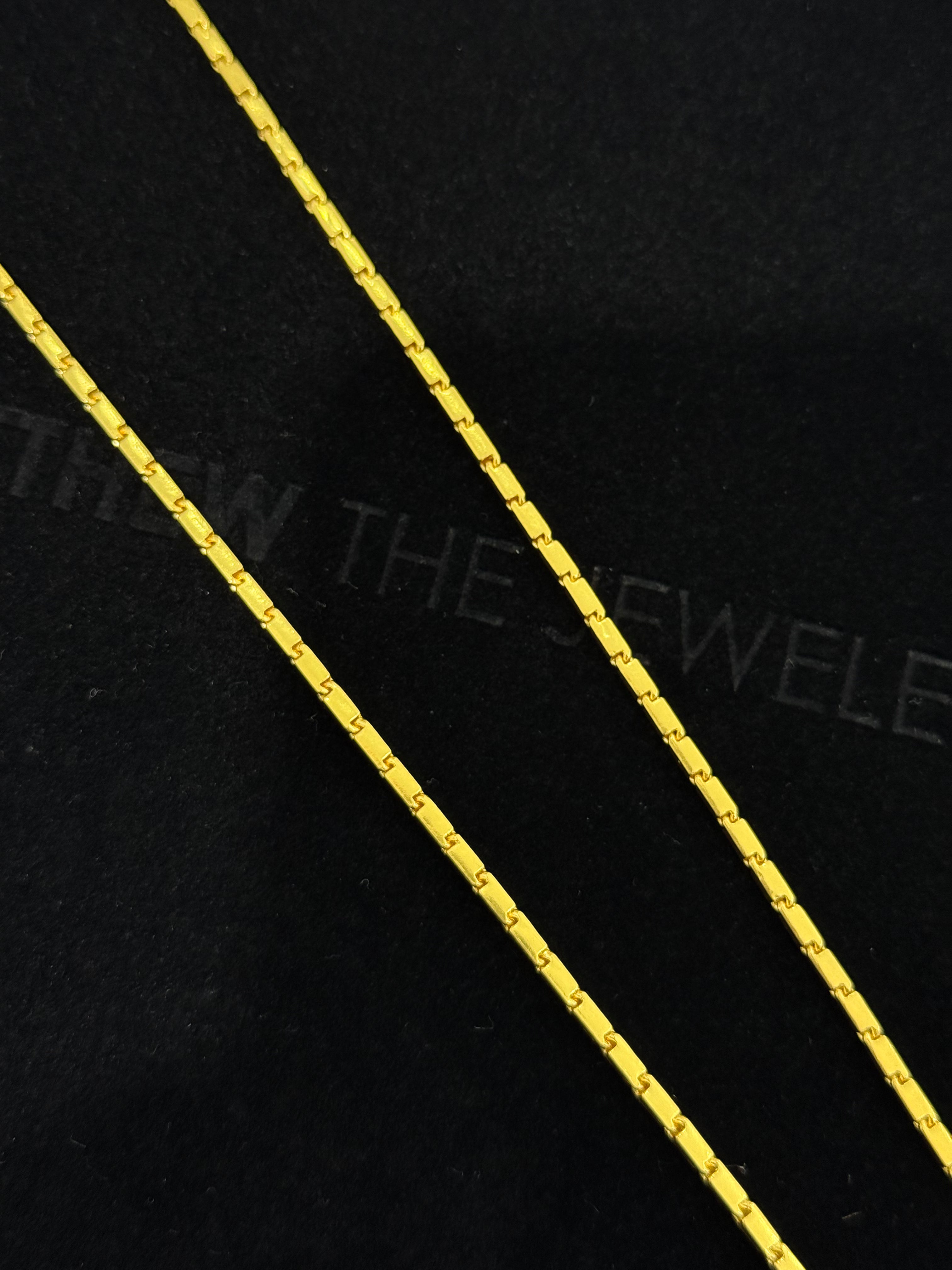 24K Yellow Gold Baht Chain - 24 inches, 2.2mm, 31.51g