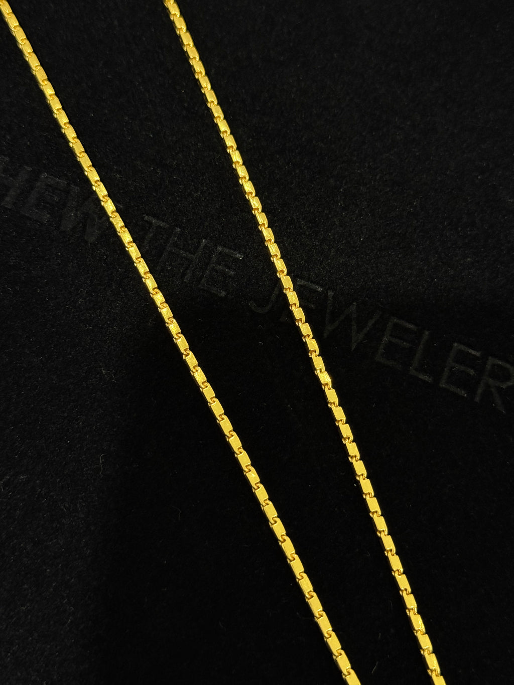24K Yellow Gold Baht Chain - 22 inches, 1.8mm, 18.79g