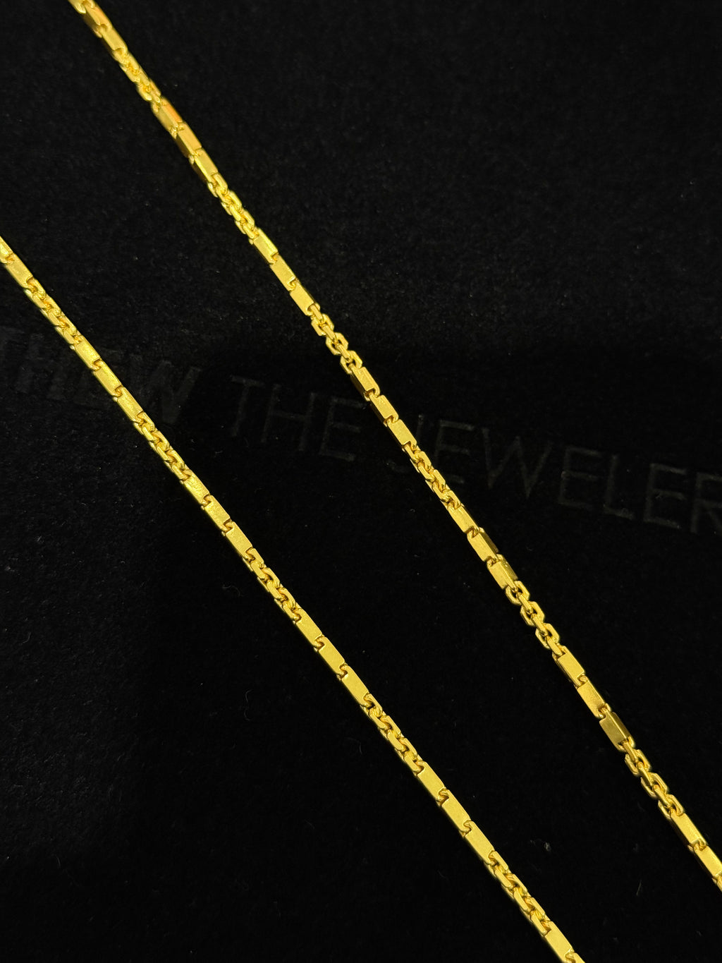 24K Yellow Gold Baht-Anchor Chain - 24.5 inches, 1.95mm, 32.29g