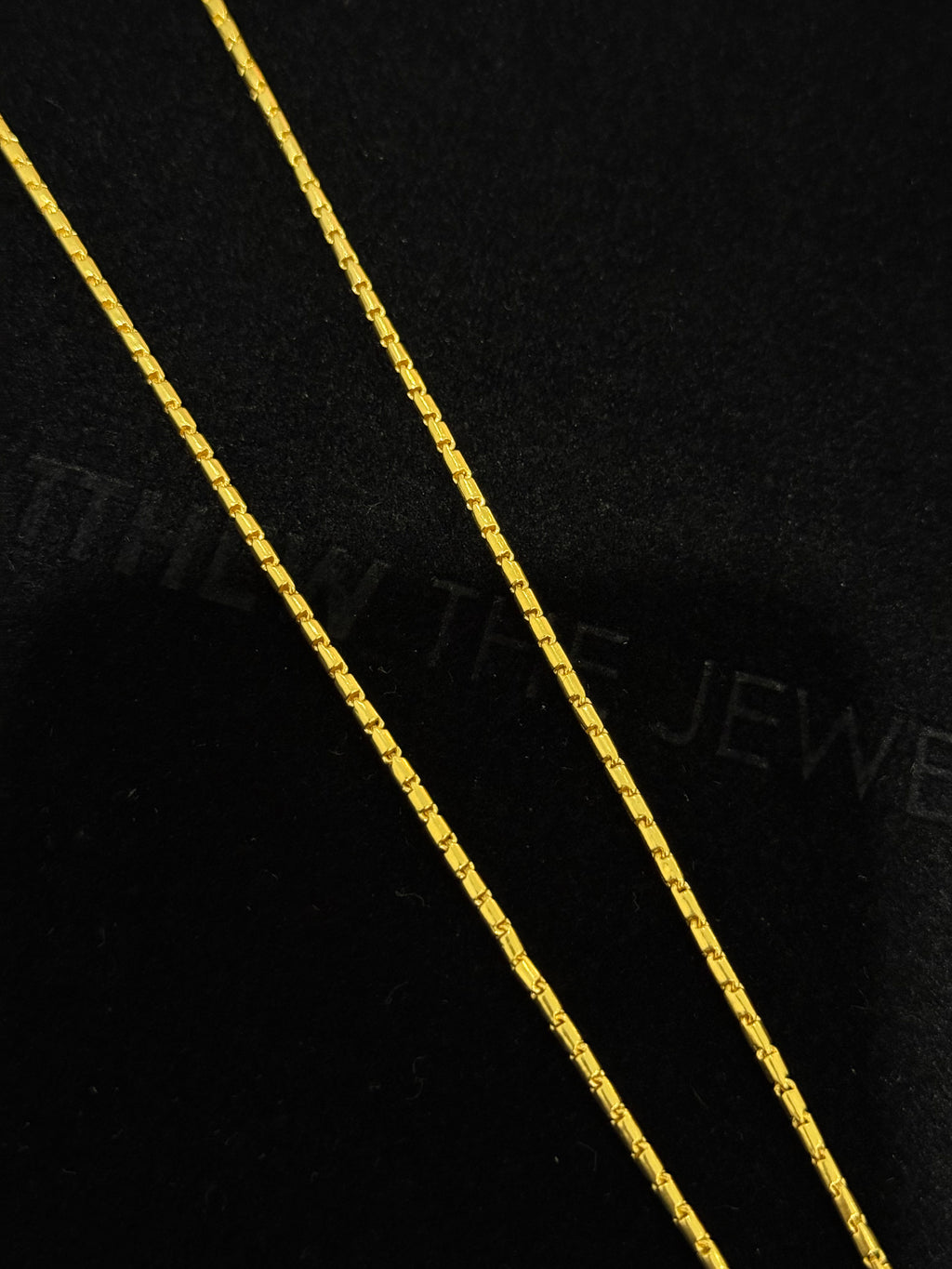 24K Yellow Gold Barrel Chain - 18 inches, 2mm, 15.77g