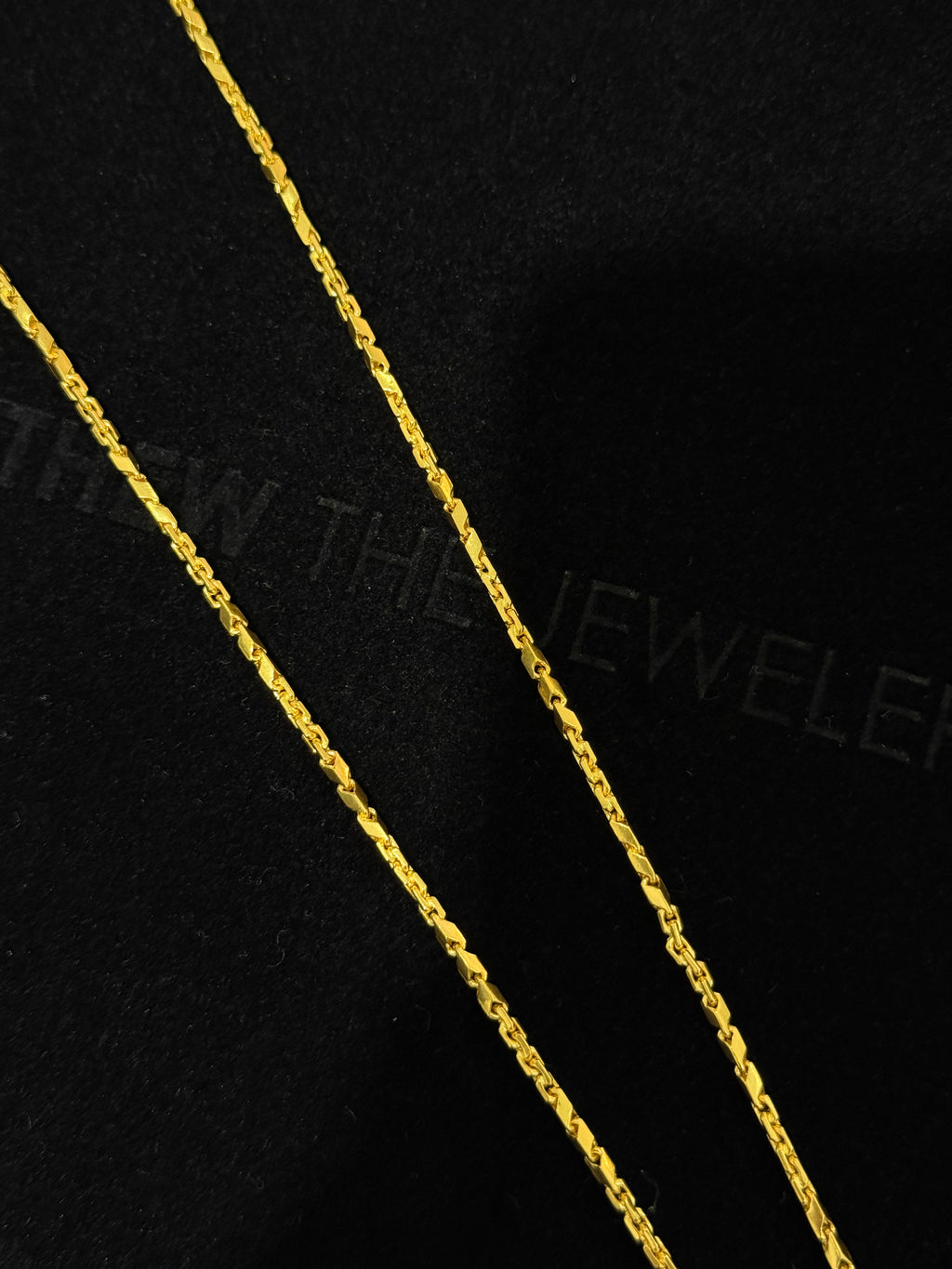 24K Yellow Gold Baht-Anchor Chain - 22 inches, 1.8mm, 19.66g