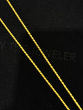 24K Yellow Gold Baht Chain - 22 inches, 1.8mm, 19.17g