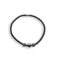 Sterling Silver Disco Beaded Italian Stretchy Tube Bracelets - ITB00029