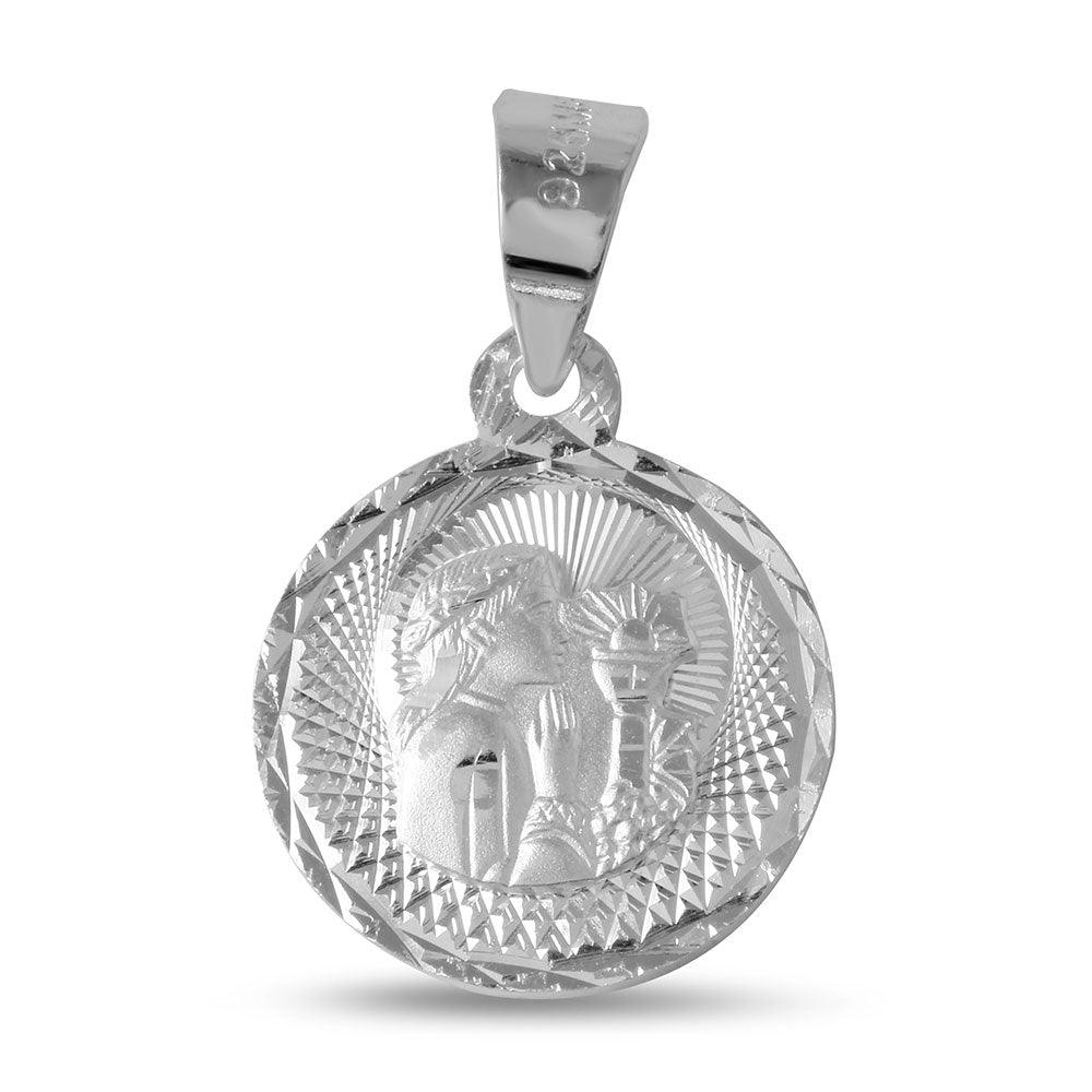 Silver 925 High Polished DC Communion Medallion For Girl - JCA034-10