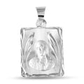 Silver 925 High Polished DC Guadalupe Medallion - JCA096-2
