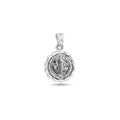 High Polished 925 Sterling Silver Edge San Benito Medallion Pendant - JCA109-T13
