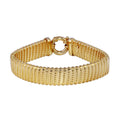 925 Gold Plated Mesh Italian Bracelet - JPB00017GP