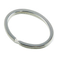 High Polished 925 Sterling Silver Oval Keychain - KEYCHAIN17