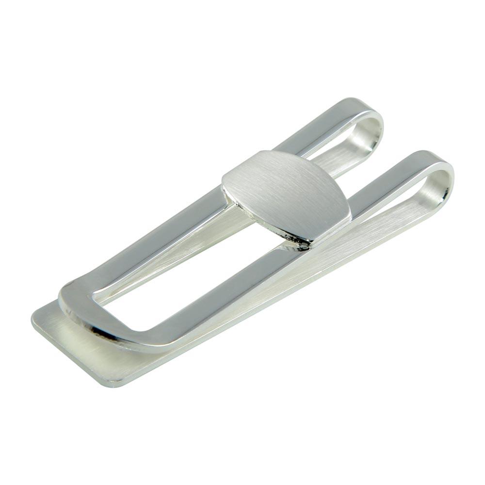 Matte and High Polished 925 Sterling Silver Double Car Money Clip - MONEYCLIP15