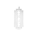 High Polished 925 Sterling Silver Razor Blade 14mm x 29.8mm Pendant - ARP00058