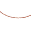 Rose Gold Plated 925 Sterling Silver Layer Twisted Omega Spring Chain 3mm - CH913 RGP