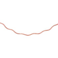 Rose Gold Plated 925 Sterling Silver1 Layer Wave Omega Spring Chain 1.3mm - CH924 RGP