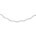 Rhodium Plated 925 Sterling Silver Layer Wave Omega Spring Chain 1.3mm - CH922 RH