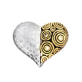 Two-Tone 925 Sterling Silver Pendant - P 66447