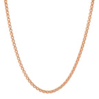 3MM Solid Rounded Box Chain in rose gold