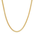 4MM Solid Rounded Box Chain in yellow gold