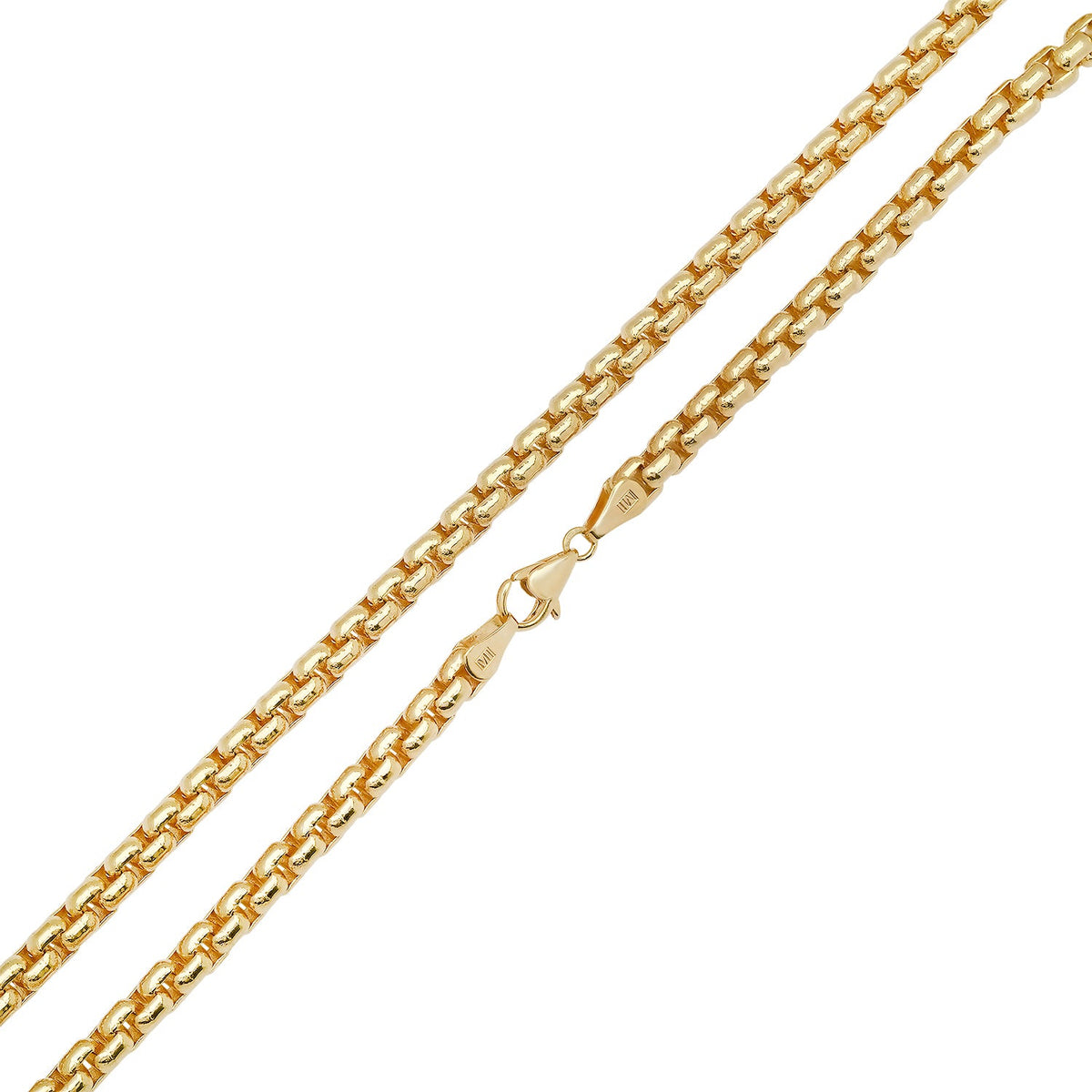 5MM Solid Rounded Box Chain detail view